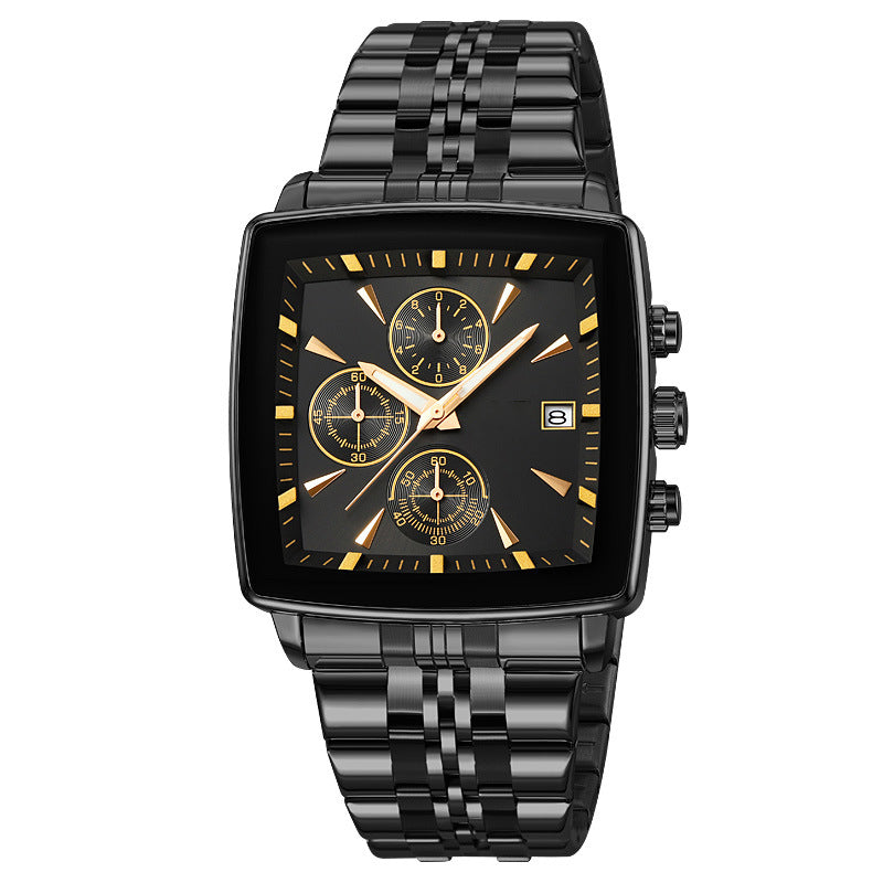🎁2026 New Arrivals 50% OFF💥Men's Classic Square Dial Quartz Watch – Timeless & elegant – Durable band, perfect for daily or formal wear – reliable and stylish 🖤💼✨