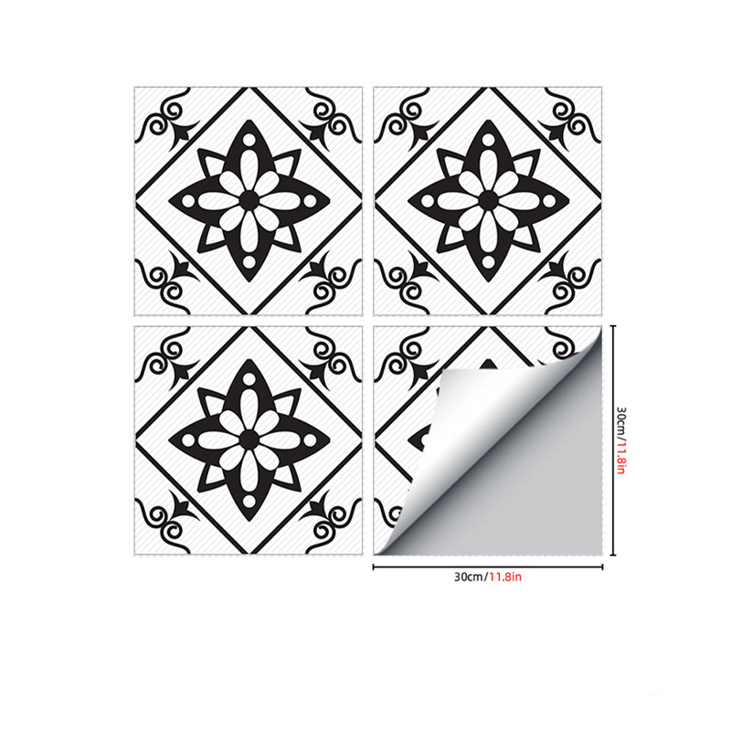 Waterproof & Non-Slip Floor Tile Stickers for Kitchen & Bathroom