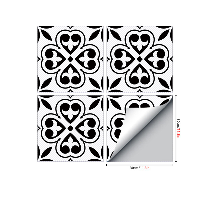 Waterproof & Non-Slip Floor Tile Stickers for Kitchen & Bathroom