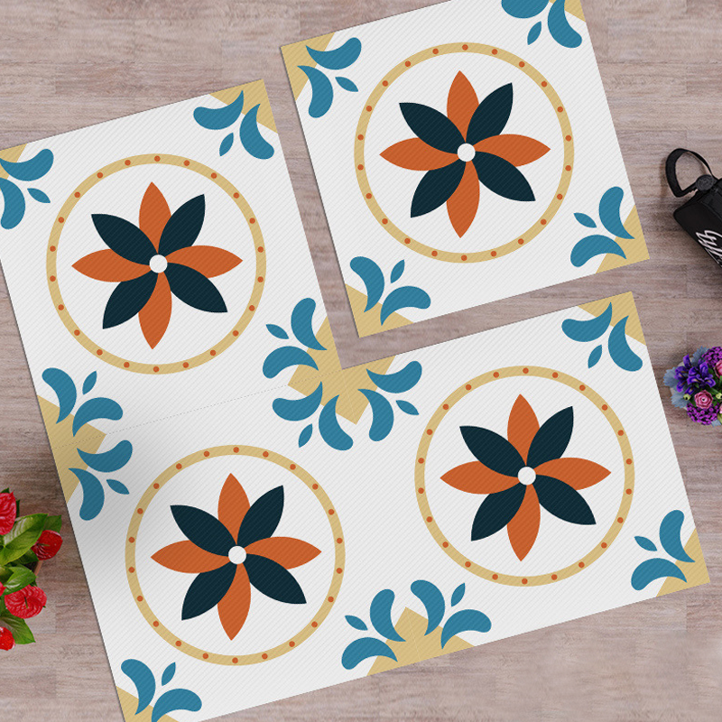 Waterproof & Non-Slip Floor Tile Stickers for Kitchen & Bathroom