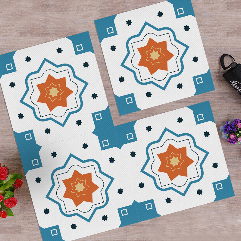 Waterproof & Non-Slip Floor Tile Stickers for Kitchen & Bathroom
