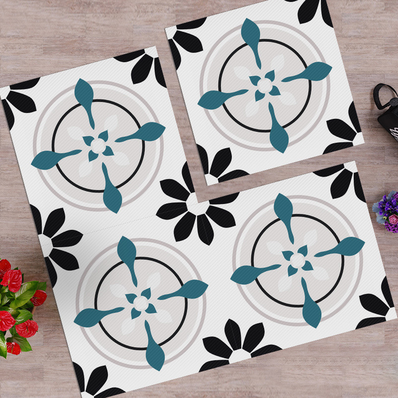 Waterproof & Non-Slip Floor Tile Stickers for Kitchen & Bathroom