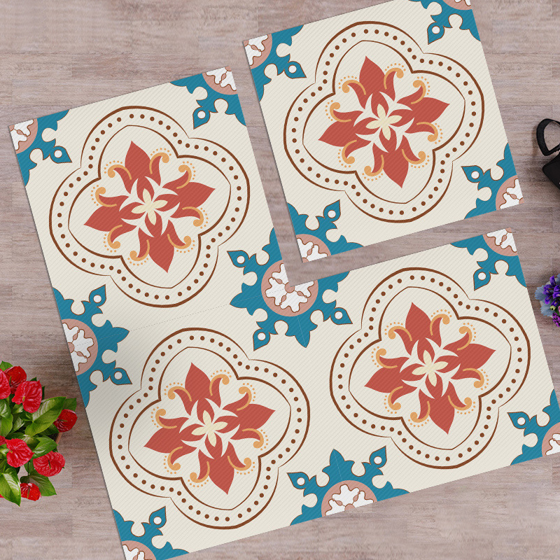 Waterproof & Non-Slip Floor Tile Stickers for Kitchen & Bathroom