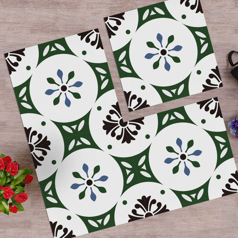 Waterproof & Non-Slip Floor Tile Stickers for Kitchen & Bathroom