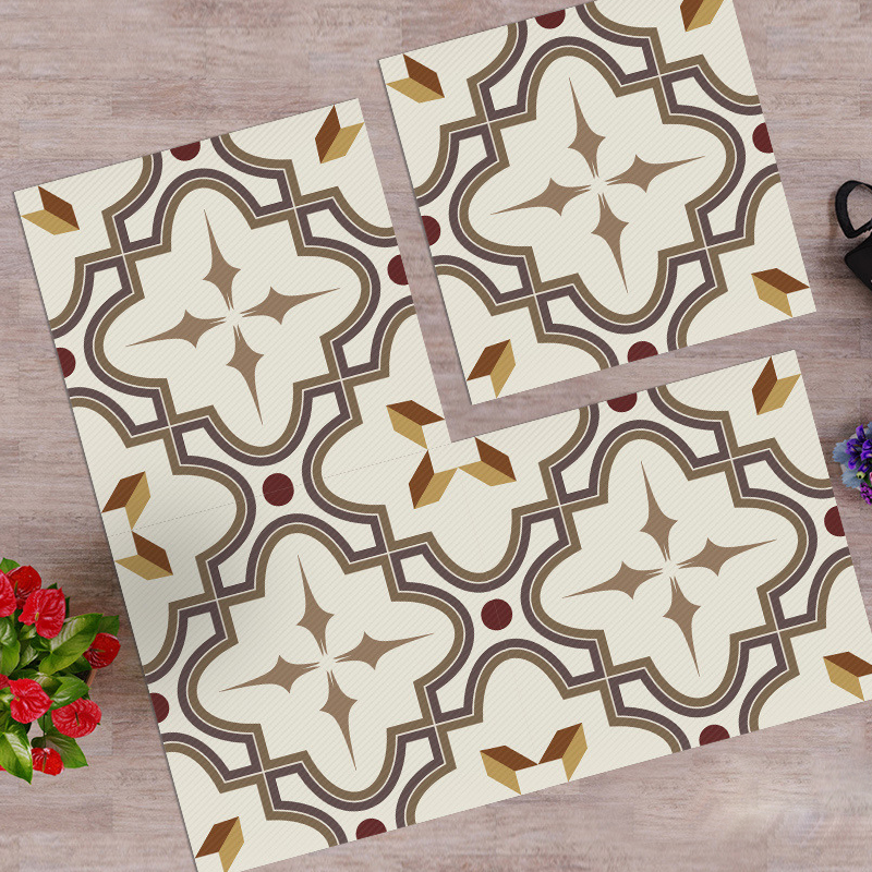 Waterproof & Non-Slip Floor Tile Stickers for Kitchen & Bathroom