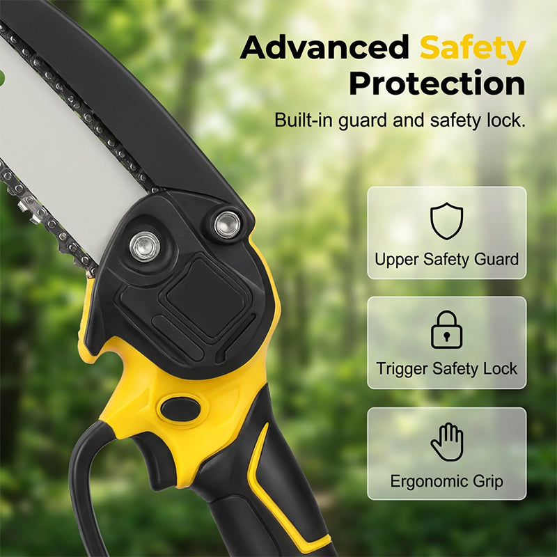 Ergonomic Mini Electric Saw with Safety Lock