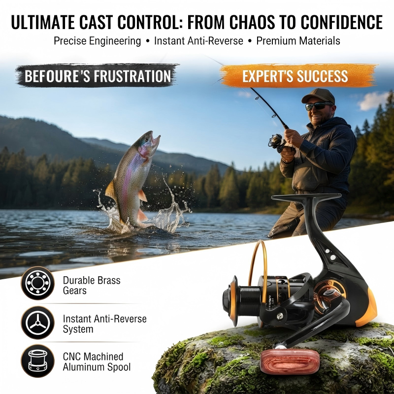CNC Spool Spinning Fishing Reel