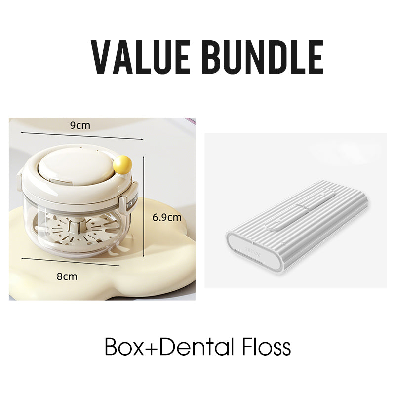 Multifunctional Manual Centrifugal Retainer Cleaner Box 🦷 Spin It Clean – Effortless, Chemical-Free Cleaning for Aligners & Dentures ✨
