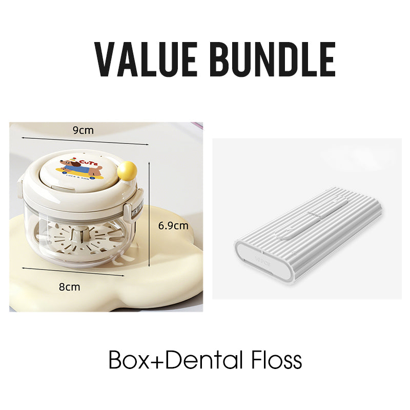 Multifunctional Manual Centrifugal Retainer Cleaner Box 🦷 Spin It Clean – Effortless, Chemical-Free Cleaning for Aligners & Dentures ✨