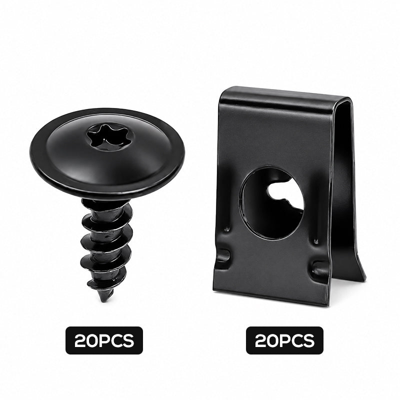 🎉 2026 Sale — Over 46,000 Sold 🔩 Universal Car Metal U-Type Clips & Screws Set 🚗
