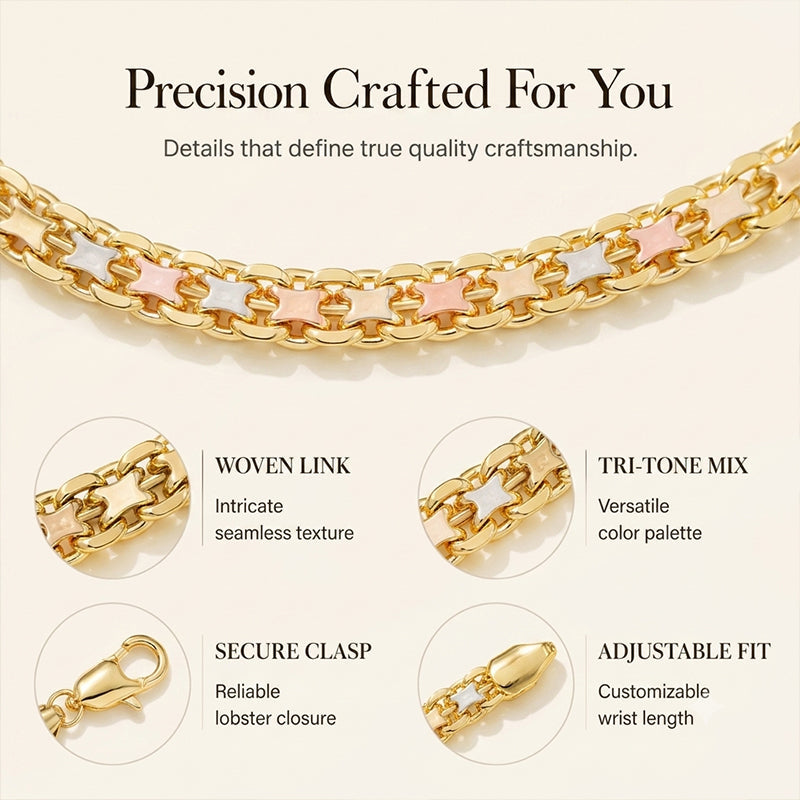 🌸 50% OFF NOW! 🌸Women's Spliced Gold Chain Bracelet