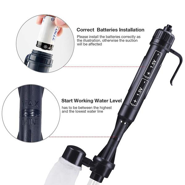 🐠 Get 50% off now! Electric aquarium gravel cleaner—battery-operated, adjustable length, and easy to use—suitable for all aquariums 🧹🐟