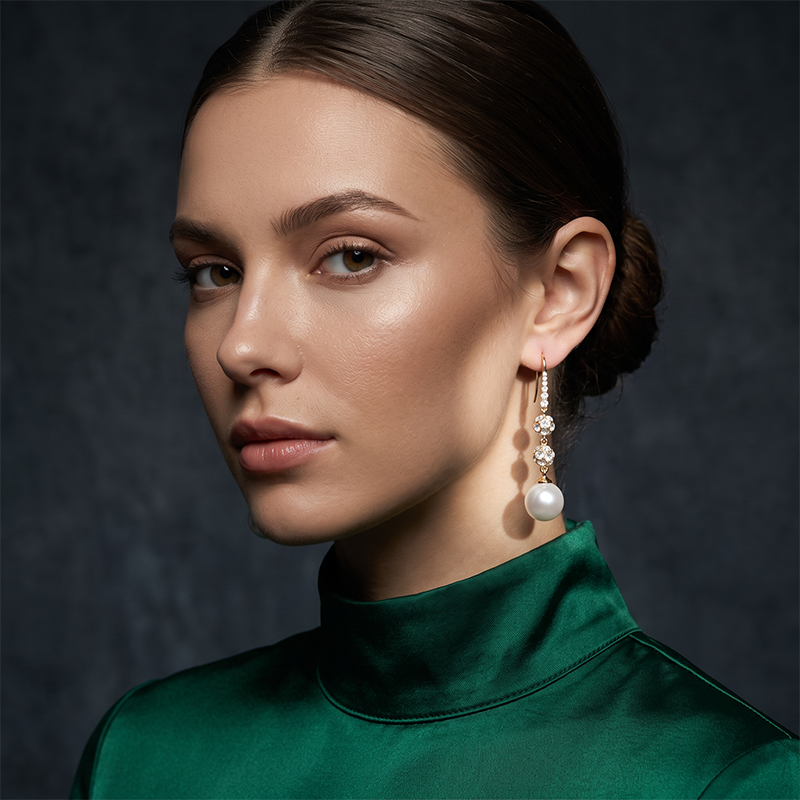 Elegant Pearl Drop Earrings