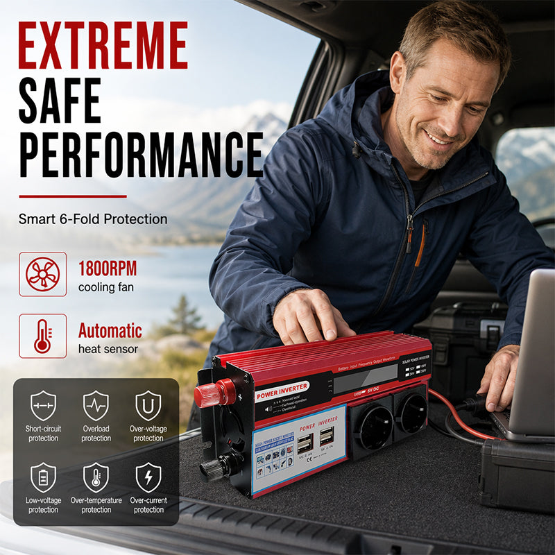⏰🔥LIMITED TIME 50% OFF!🔥High-Power 12V to 230V Car Power Inverter 