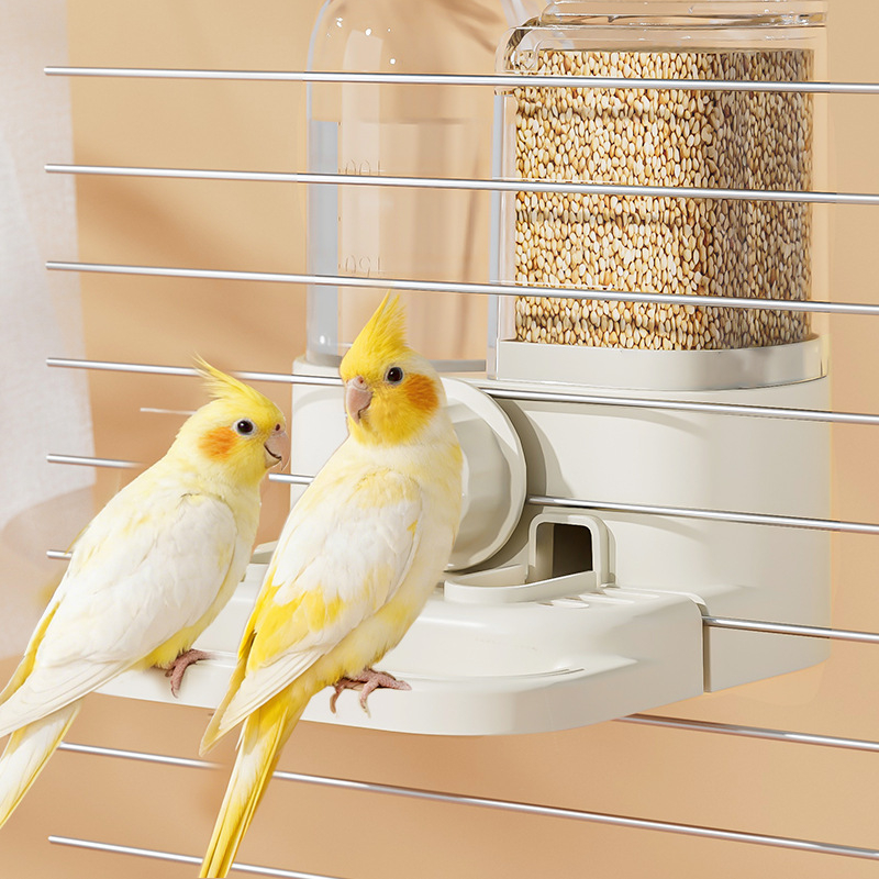 2-in-1 Automatic Bird Feeder & Waterer for Cage 🐦 Fill It Once, Feed for Days – A Smarter Way to Keep Your Feathered Friends Happy ✨