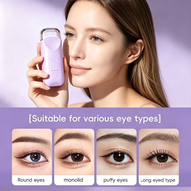 👁️ 50% OFF NOW! 🔥 Electric Rechargeable Heated Eyelash Curler – 3-Speed Heat Modes, 12H Curl Retention, AI Smart Chip & USB Portable ✨