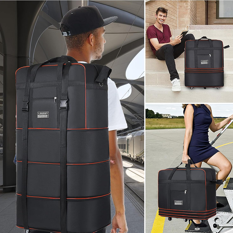 🔥Limited Time 50% Off！🧳Meet all your travel storage needs！Large Capacity Expandable Travel Duffel Bag