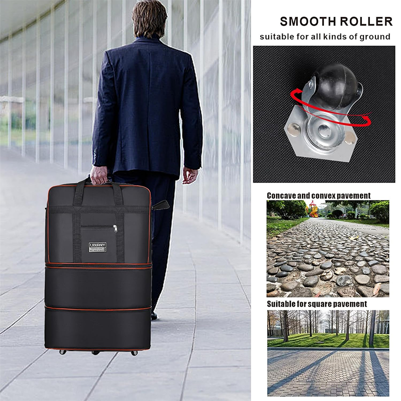 🔥Limited Time 50% Off！🧳Meet all your travel storage needs！Large Capacity Expandable Travel Duffel Bag
