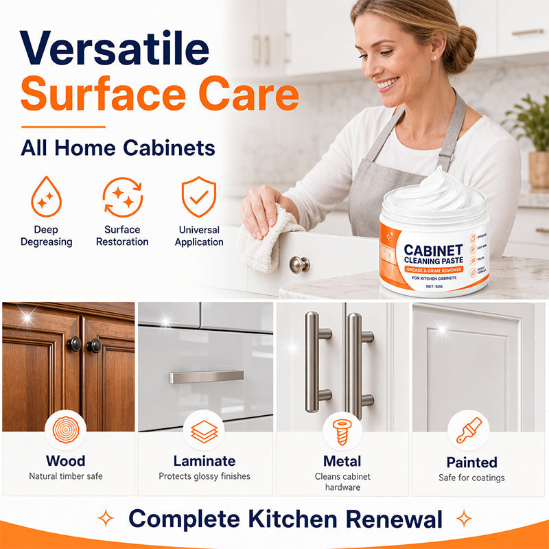 🔥Buy one get one free for the first 50 customers!🔥Wooden cabinet cleaning paste (with sponge), for furniture refinishing.