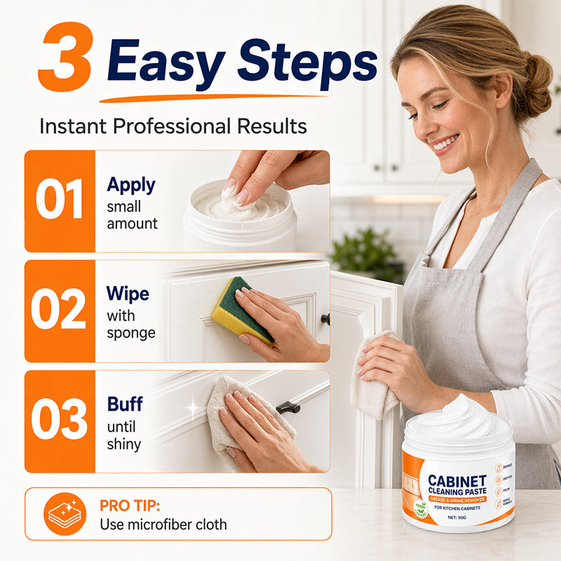 🔥Buy one get one free for the first 50 customers!🔥Wooden cabinet cleaning paste (with sponge), for furniture refinishing.