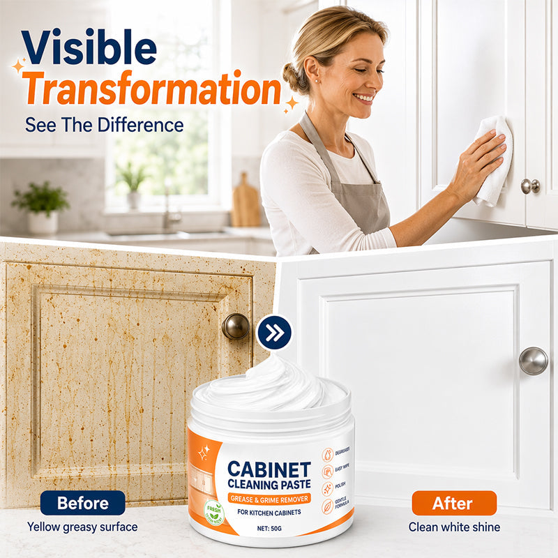 🔥Buy one get one free for the first 50 customers!🔥Wooden cabinet cleaning paste (with sponge), for furniture refinishing.