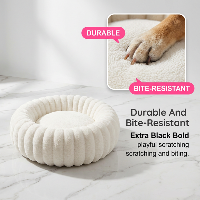 Ultra-Soft Round Calming Cat & Dog Bed