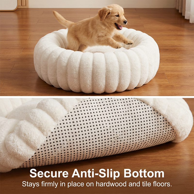 Ultra-Soft Round Calming Cat & Dog Bed