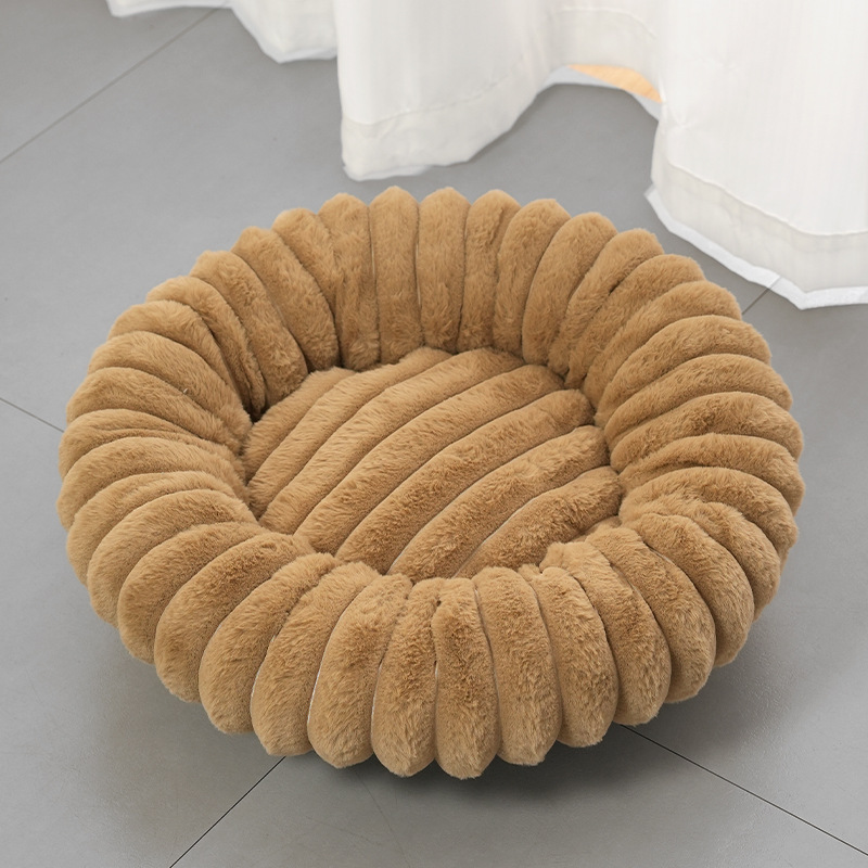 Ultra-Soft Round Calming Cat & Dog Bed