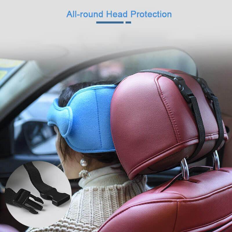 📢📢50% OFF !! ⏰Kids Car Sleeping Head Support Band – Adjustable Toddler Sleep Headrest Pillow, Anti-Droop Child Head Stabilizer for Car Seats, Prevent Neck Soreness During Road Trips