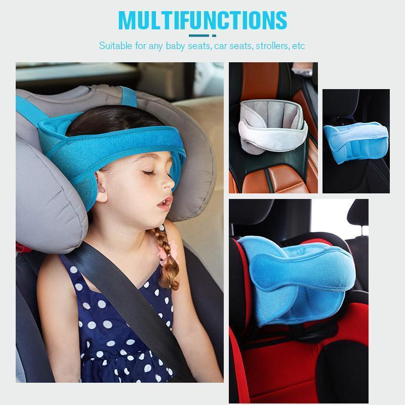📢📢50% OFF !! ⏰Kids Car Sleeping Head Support Band – Adjustable Toddler Sleep Headrest Pillow, Anti-Droop Child Head Stabilizer for Car Seats, Prevent Neck Soreness During Road Trips