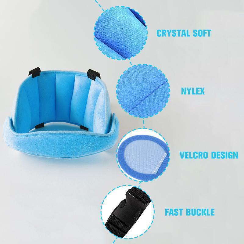 📢📢50% OFF !! ⏰Kids Car Sleeping Head Support Band – Adjustable Toddler Sleep Headrest Pillow, Anti-Droop Child Head Stabilizer for Car Seats, Prevent Neck Soreness During Road Trips