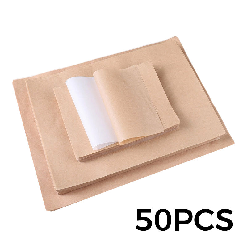 📢📢 50% OFF !! ⏰ Food-Grade Greaseproof Paper Sheets – Non-Stick, Oil-Resistant & Perfect for Baking, Roasting & Frying 🍪✨