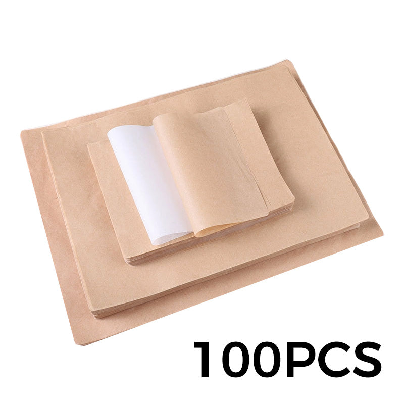 📢📢 50% OFF !! ⏰ Food-Grade Greaseproof Paper Sheets – Non-Stick, Oil-Resistant & Perfect for Baking, Roasting & Frying 🍪✨