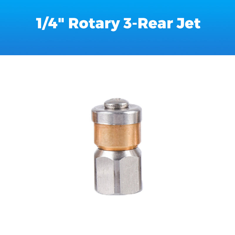 🔥Save 50%! Heavy Duty Rotating Sewer Jet Nozzle, Home & Professional Pipe Clearing Tool