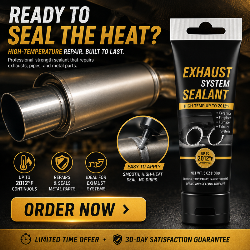 🎉✨Buy 3 Get 1 Free Limited Offer！🛠All-purpose repair！High Temperature Exhaust Repair Sealant