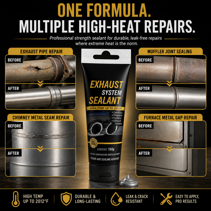 🎉✨Buy 3 Get 1 Free Limited Offer！🛠All-purpose repair！High Temperature Exhaust Repair Sealant