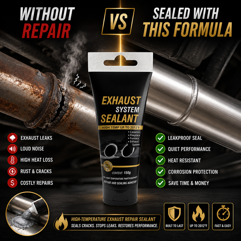 🎉✨Buy 3 Get 1 Free Limited Offer！🛠All-purpose repair！High Temperature Exhaust Repair Sealant
