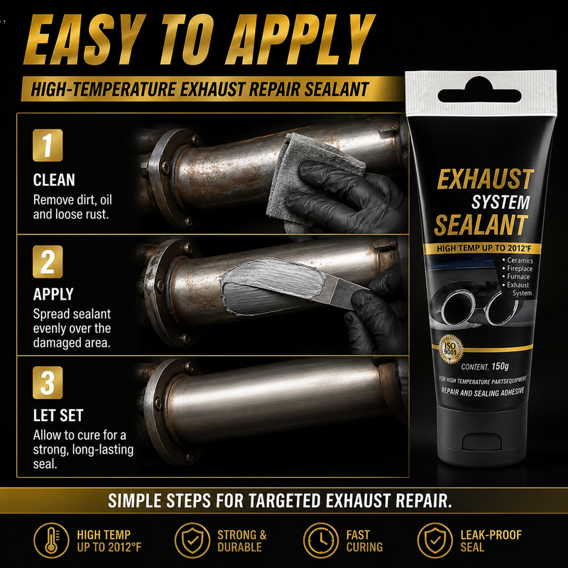 🎉✨Buy 3 Get 1 Free Limited Offer！🛠All-purpose repair！High Temperature Exhaust Repair Sealant