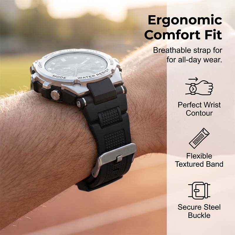 ⌚50% OFF🏃‍♂️Men's Multi-Function Sport Watch – Waterproof & Durable – Perfect for Outdoor & Daily Wear 💪