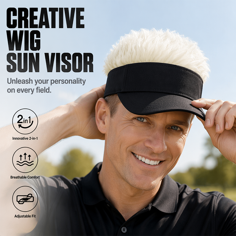 📢📢50% OFF !! ⏰Creative Wig Sun Visor Hat