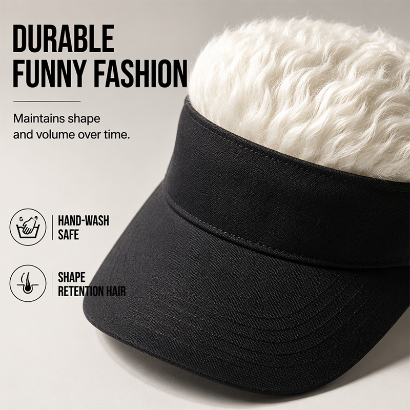 📢📢50% OFF !! ⏰Creative Wig Sun Visor Hat
