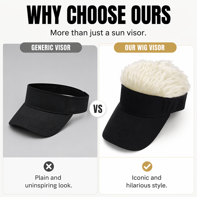 📢📢50% OFF !! ⏰Creative Wig Sun Visor Hat
