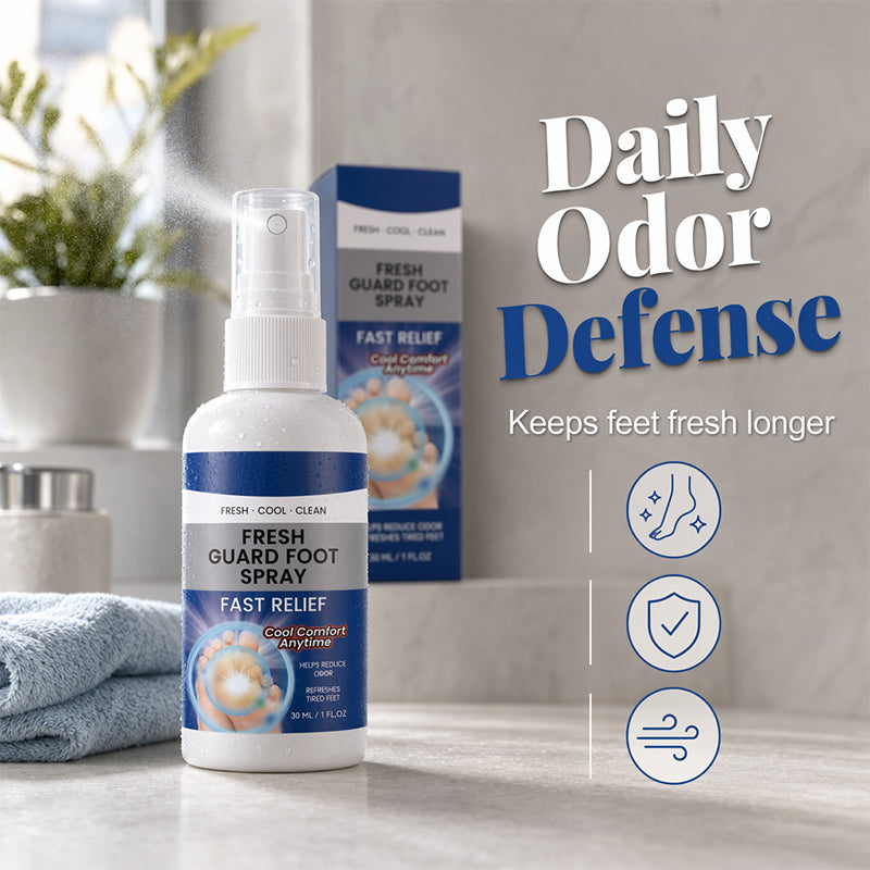 👣❄️🎉2026 Sale — Over 31,000 Sold! 🧴 BUY 2 GET 1 FREE!  ! Portable Cooling Foot Freshening Spray – Odor Control, Cooling Menthol & Pocket-Size Daily Care ✨