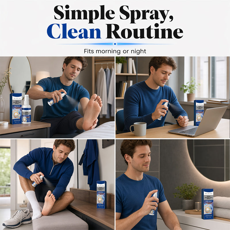 👣❄️🎉2026 Sale — Over 31,000 Sold! 🧴 BUY 2 GET 1 FREE!  ! Portable Cooling Foot Freshening Spray – Odor Control, Cooling Menthol & Pocket-Size Daily Care ✨