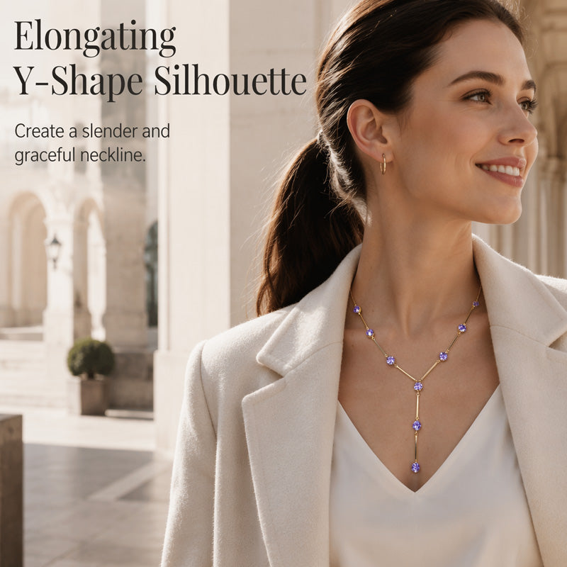 📢📢50% OFF !! ⏰Women's Elegant Y-Shaped Drop Necklace