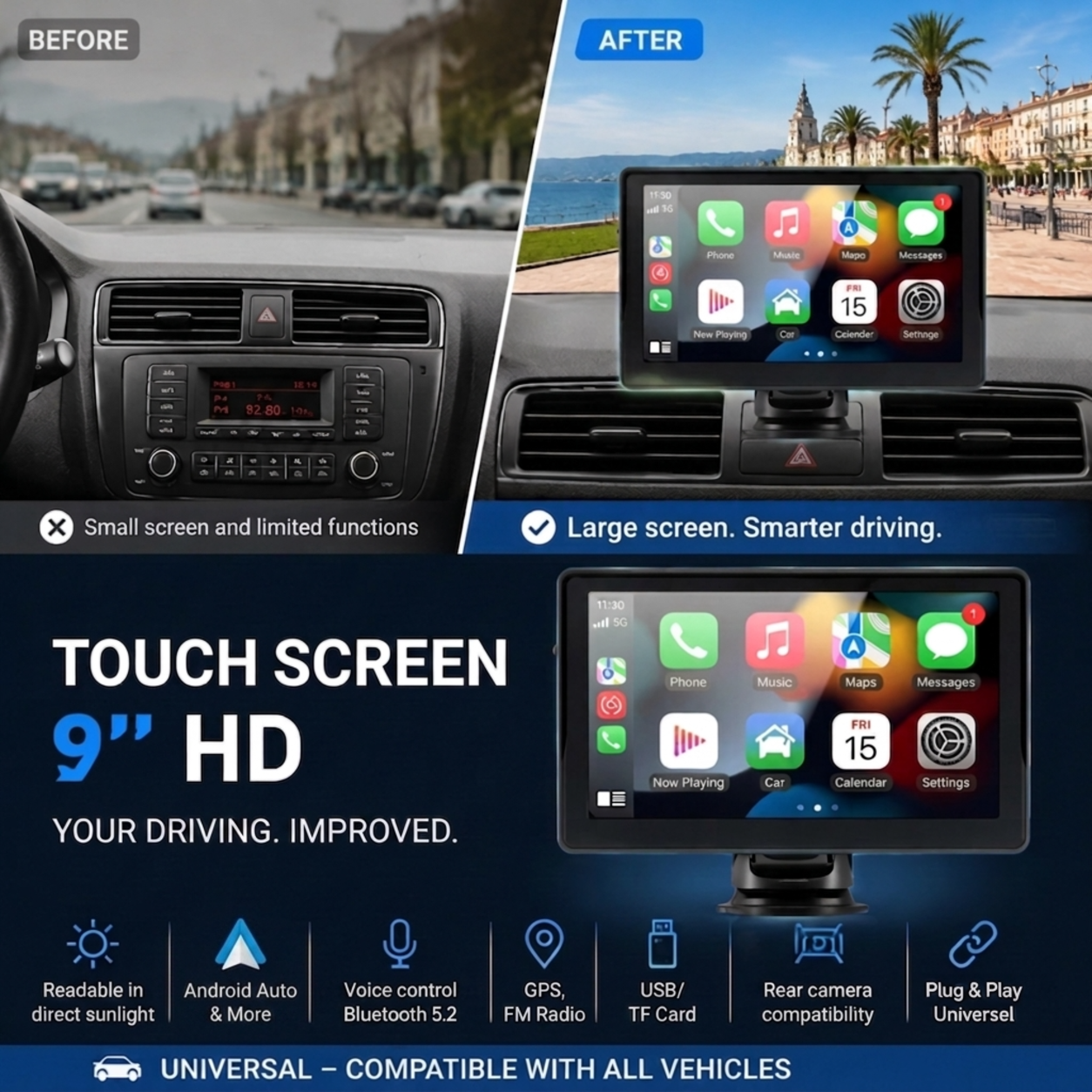 9" Wireless HD Touchscreen Multimedia Player