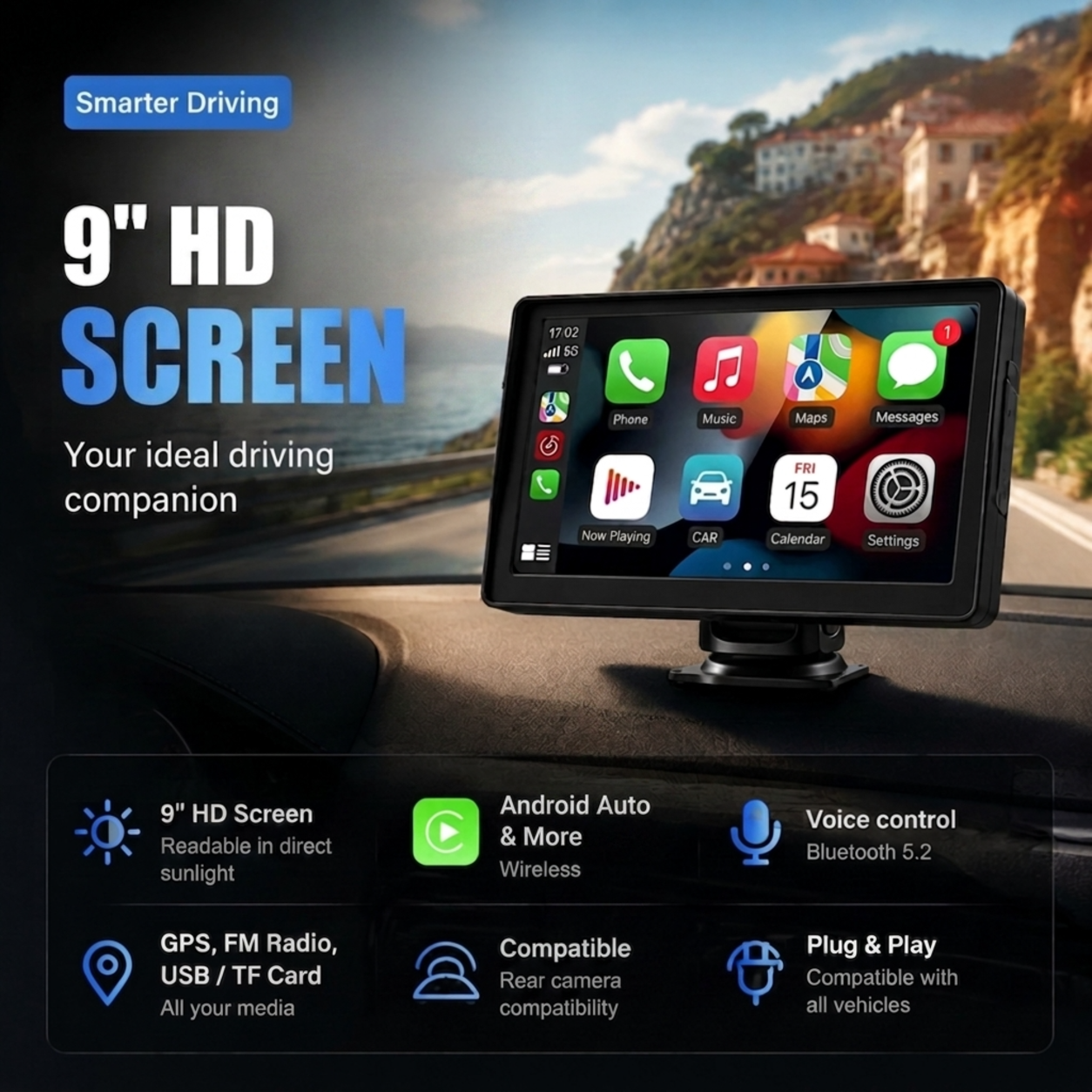 9" Wireless HD Touchscreen Multimedia Player