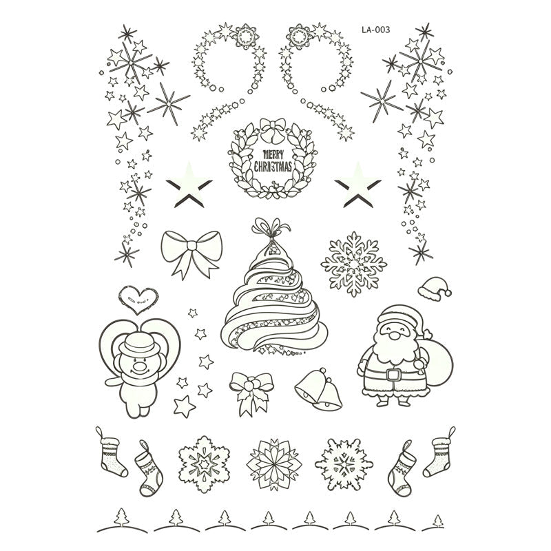 📢Buy 1 Get 1 Free！🔥Luminous Halloween Temporary Tattoos for Kids Cartoon Waterproof Glowing Stickers