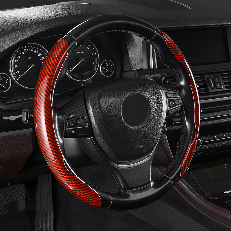 Segmented Carbon Fiber Steering Wheel Cover