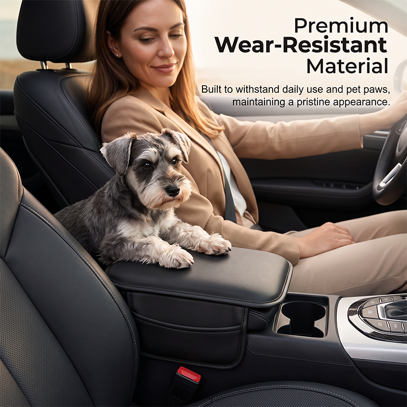 Car Center Console Cover with Side Storage Pockets